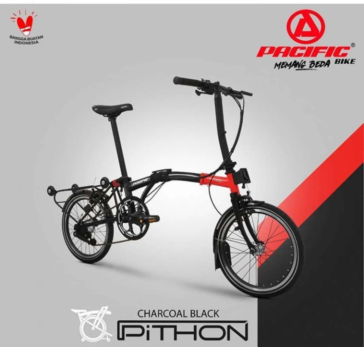 Mirip Brompton, harga sepeda lipat Pacific Pithon ramah di kantong