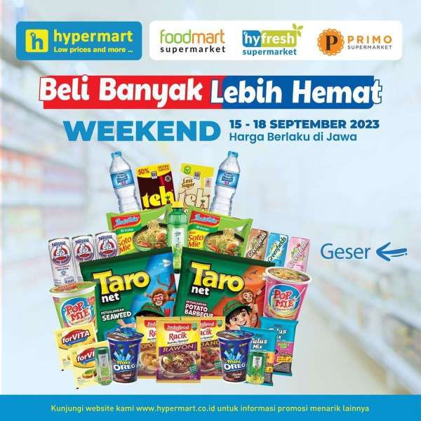 Promo Hypermart Beli Banyak Lebih Hemat 15-18 September 2023, Belanja Lebih Untung!