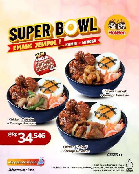 Promo HokBen Super Bowl Karaage Umakara