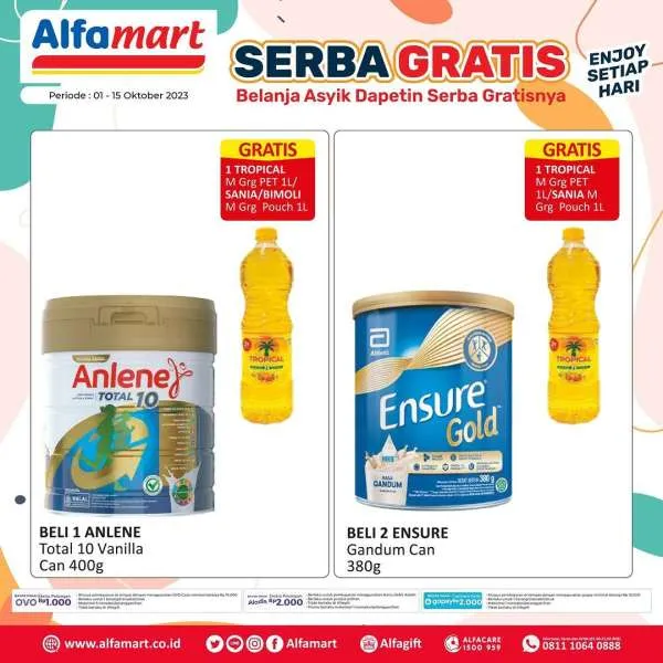 Promo Alfamart Serba Gratis Periode 1-15 Oktober 2023