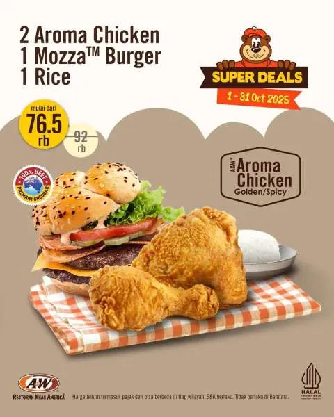 Promo A&W Couple Meal Oktober