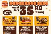 Promo Burger King Nongkrong Seru Agustus 2025, 4 Paket Menu Favorit Harga Spesial