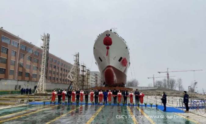 China luncurkan kapal patroli terbesar, siap ditugaskan di Selat Taiwan