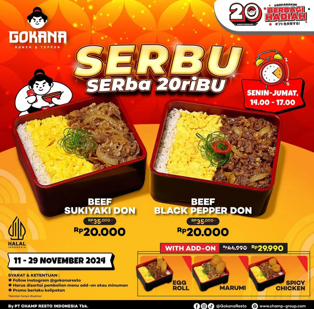 Promo Gokana Serbu Serba 20 ribu