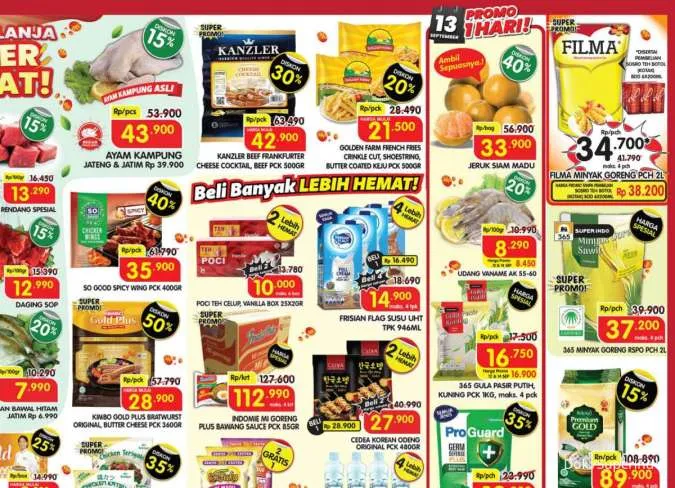 Promo Superindo Hari Ini Periode 12-14 September 2025, Aneka Bawang Segar Diskon 20%