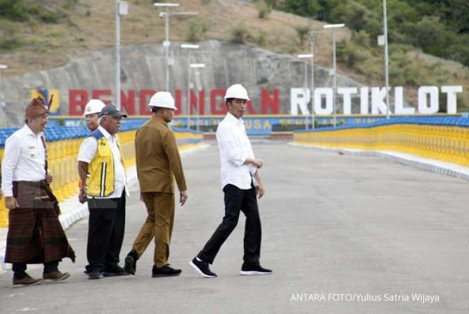 Jokowi: Kita harapkan nanti bendungan-bendungan yang lain juga segera diselesaikan
