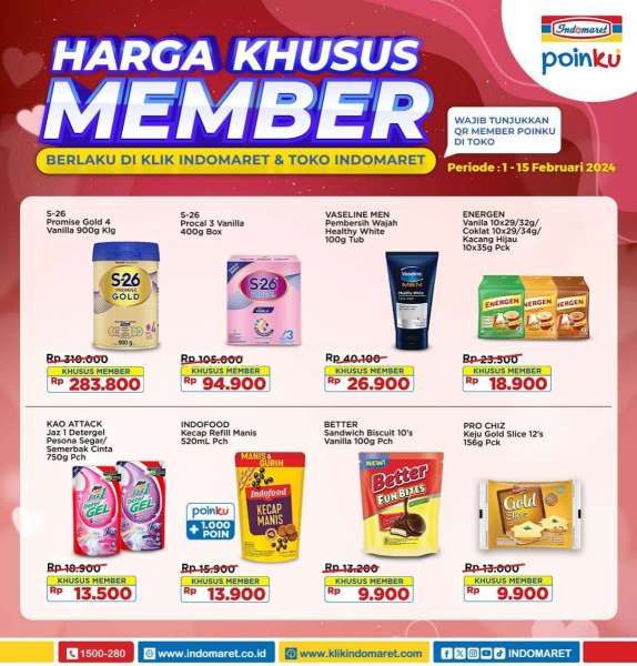 Promo Indomaret Harga Khusus Member 1-15 Februari 2024