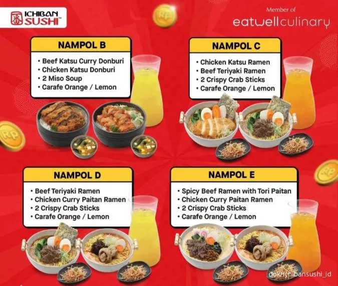 Ichiban sushi paket Hemato Nampol