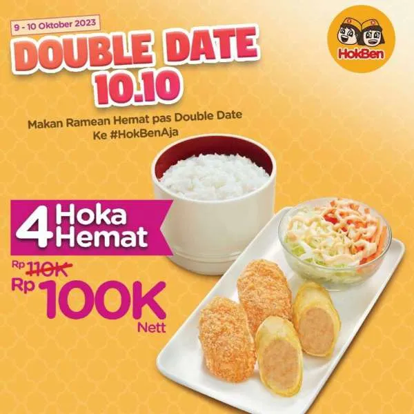 Promo 10.10 Hokben Double Date 