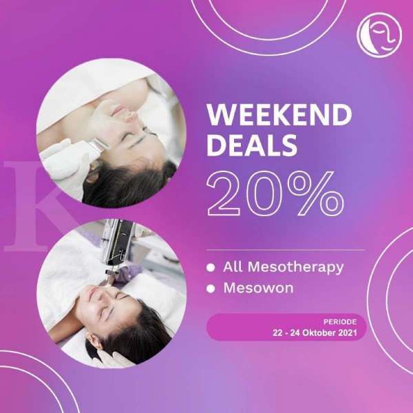 Promo Akhir Pekan di Klinik Natasha. Perawatan Mesotherapy dan Mesowon Diskon 20%