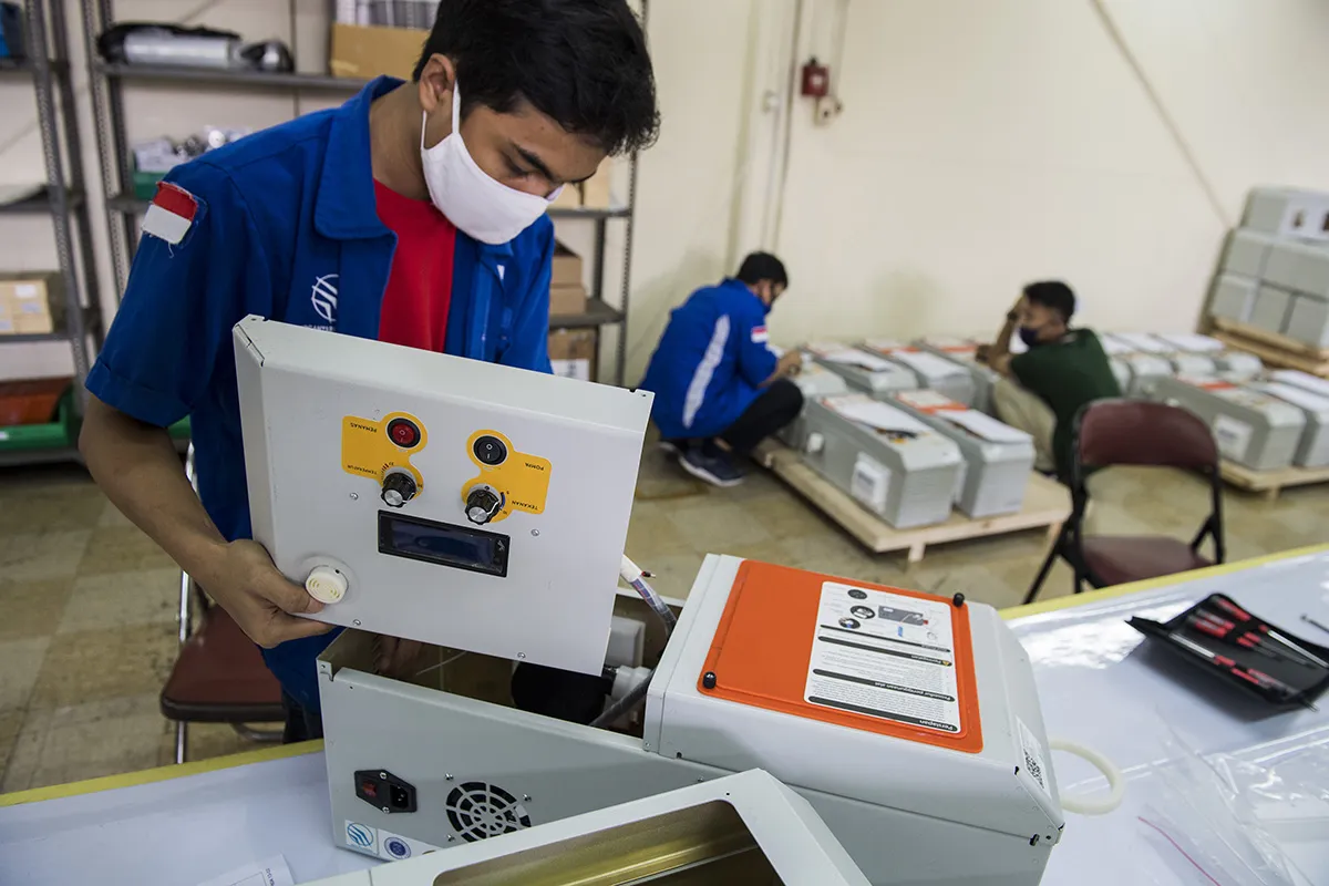 Keren! Lima ventilator made in Indonesia lolos uji Kemenkes siap produksi massal 