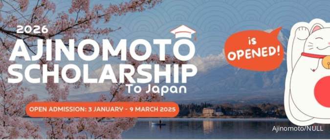 Pendaftaran Beasiswa S2 ke Jepang dari Ajinomoto 2026 Dibuka, Ini Syaratnya