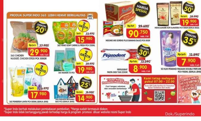 Superindo Promo hari kerja 14.-17.  Desember 2020