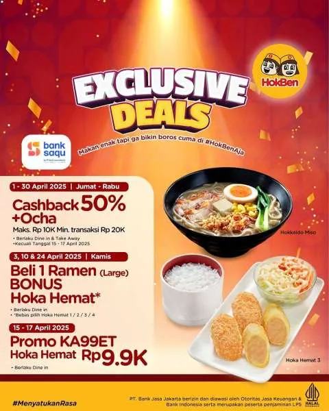 Promo Hokben Bank Saqu