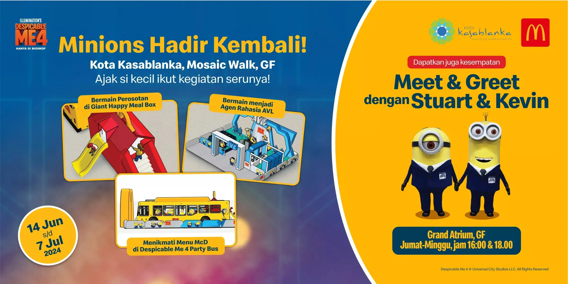 McD Minions Despicable Me 4 Meet & Greet