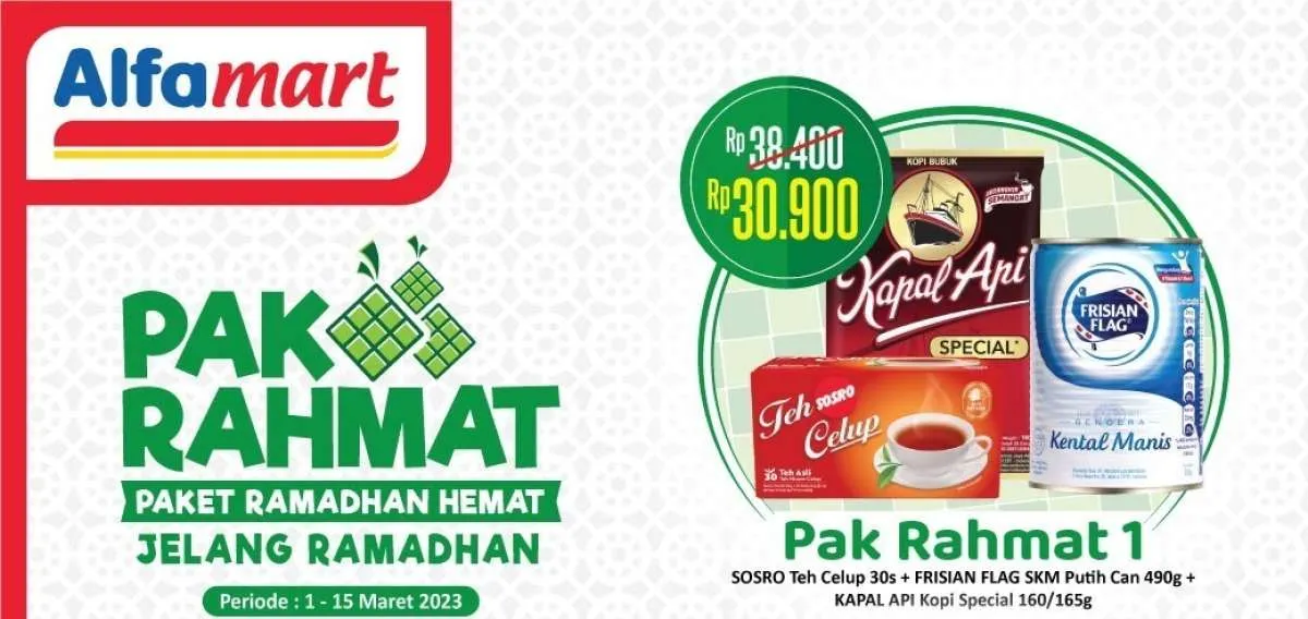 Promo Alfamart Terbaru 13 Maret 2023, Paket Ramadhan Hemat Jelang Bulan Ramadhan