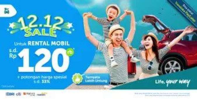 Promo Traveloka 12.12 Sale, Nikmati Diskon Rental Mobil Rp 120.000 & Potongan 33% 
