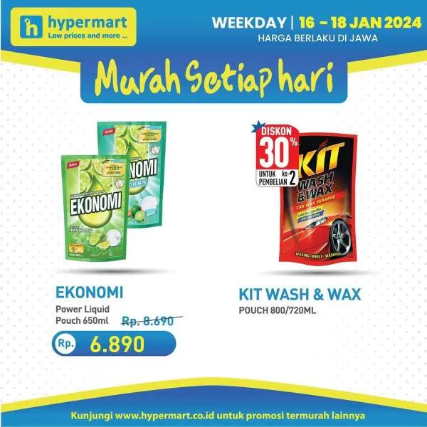 Promo Hypermart Hyper Diskon Weekday Periode 16-18 Januari 2024