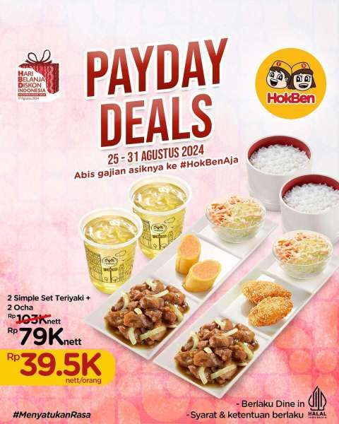 Promo HokBen Payday 25-31 Agustus 2024