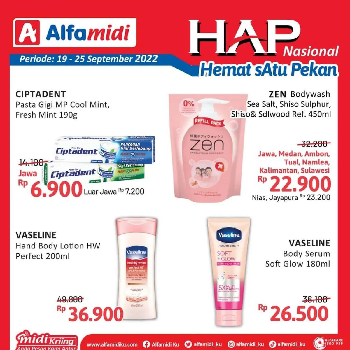 Katalog Promo Alfamidi Hemat Satu Pekan Periode 19-25 September 2022