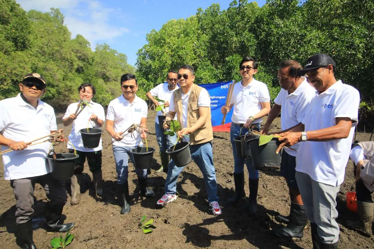 BTN Dukung Kawasan Urban Berkelanjutan dengan Penanaman 10.000 Mangrove di Kuta Bali