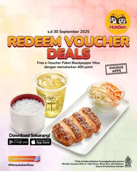 Promo HokBen Redeem Voucher Deals 2