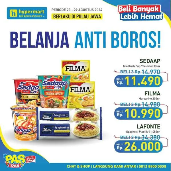 Promo Hypermart Beli Banyak Lebih Hemat Periode 23-29 Agustus 2024