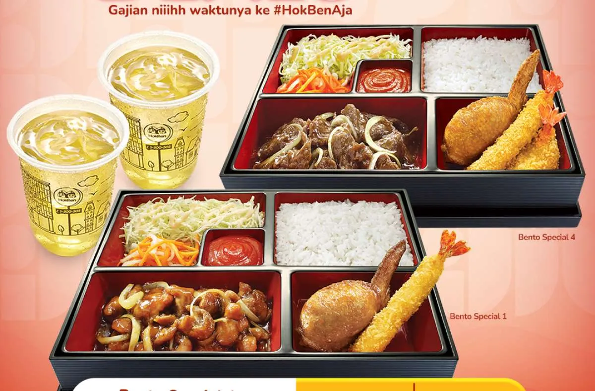 Hari Terakhir Promo HokBen Payday Deals, Paket 2 Bento Cuma Rp 50.000-an/orang