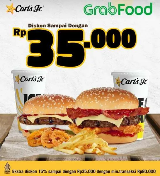 Promo Carls Jr Mei 2023, khusus via GrabFood