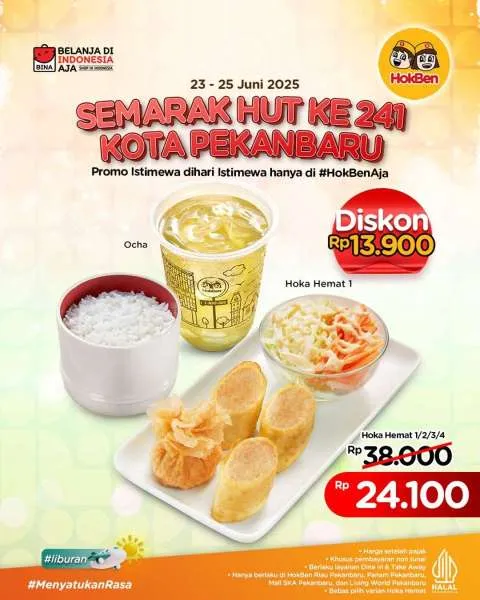 Promo HokBen HUT Kota Pekanbaru ke-241