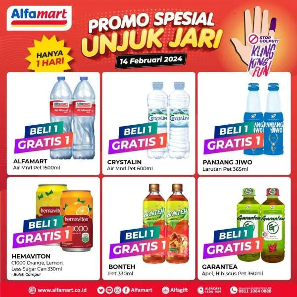 Promo Alfamart Spesial Unjuk Jari Periode 14 Februari 2024