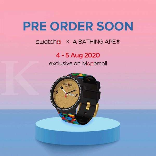 Exclusive Pre-Order Swatch X Bape hanya di Mapemall.com