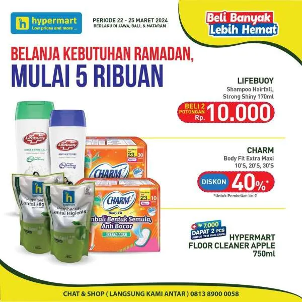 Promo Hypermart Beli Banyak Lebih Hemat Periode 22-25 Maret 2024