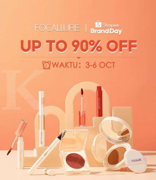 Promo Makeup Focallure, Diskon Sampai 90% Berakhir 6 Oktober 2021