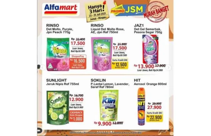 Promo JSM Alfamart 23-25 Juli 2021