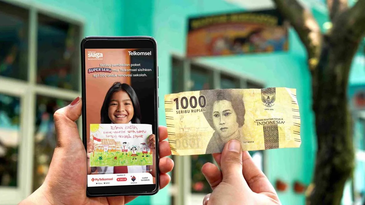 Telkomsel Sisihkan Rp1.000 dari Tiap Pembelian Paket Super Seru untuk Renovasi SD 