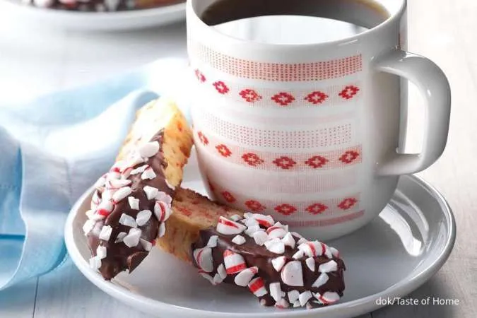 Kue Tradisional Natal: Peppermint biscotti