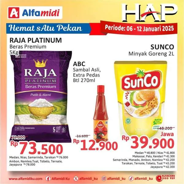 Promo Alfamidi Hemat Satu Pekan Periode 6-12 Januari 2024