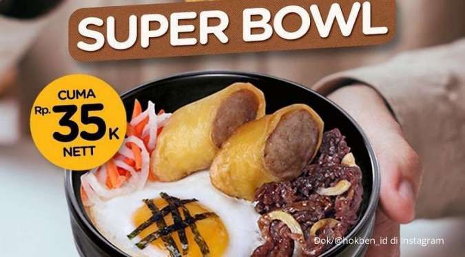 Promo HokBen Terbaru di Bulan Maret 2022, Super Bowl Harga Spesial Kamis-Minggu