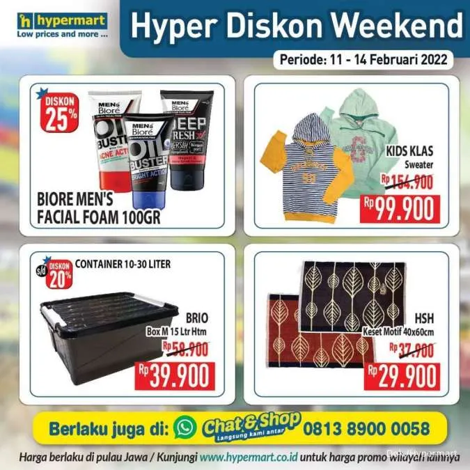Promo Hypermart Hyper Diskon Weekend Periode 11-14 Februari 2022