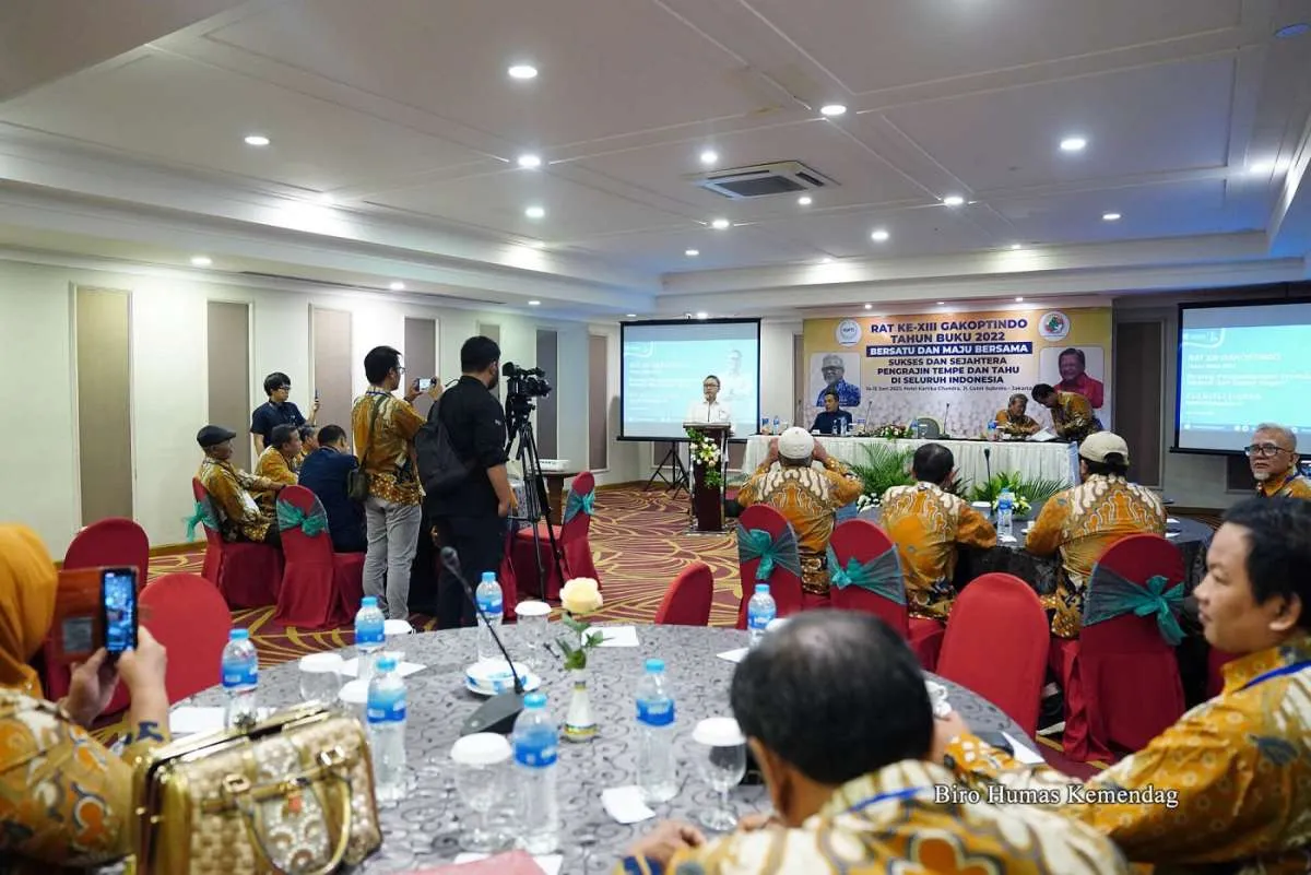 Buka RAT Gakoptindo, Mendag: Perkuat Organisasi, Sejahterakan Perajin Tahu Tempe