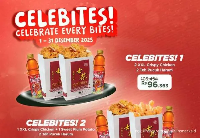 Desember Makin Seru Pakai Promo Shihlin Celebites, 4 Paket Favorit Mulai Rp 42.000-an