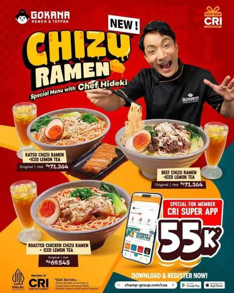 Promo Gokana Menu Baru Chizu Ramen Agustus