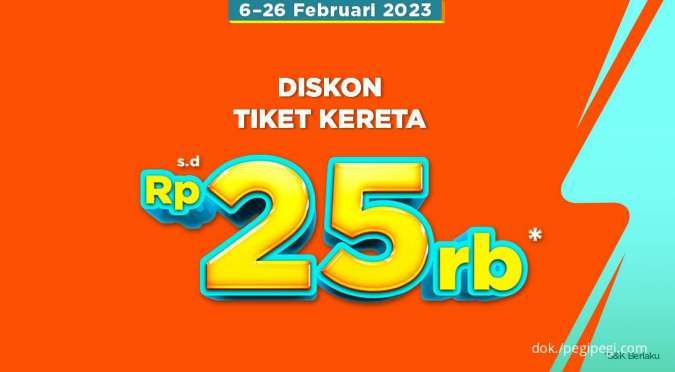 Promo PegiPegi Salecation 6-26 Februari 2023, Diskon Tiket Kereta hingga Rp 25.000