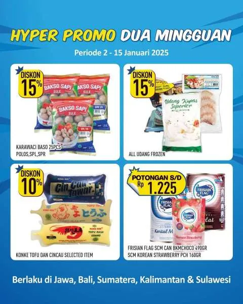 Promo Hypermart Dua Mingguan Periode 2-15 Januari 2024