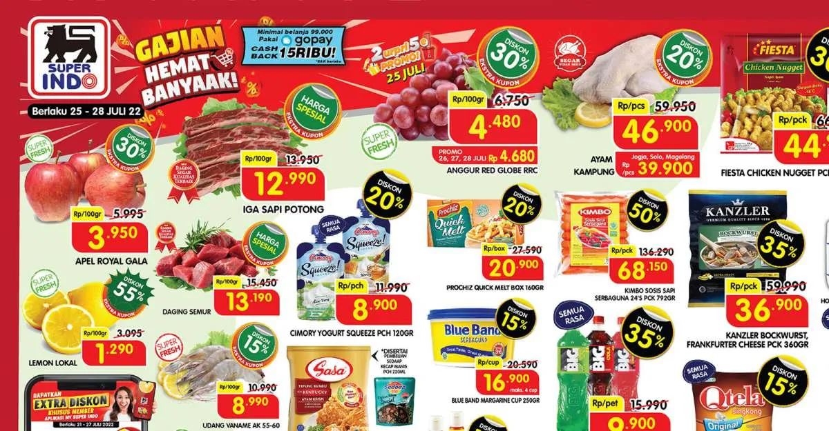 Katalog Promo Superindo Spesial Gajian Diskon s/d 55% Periode 25-28 Juli 2022