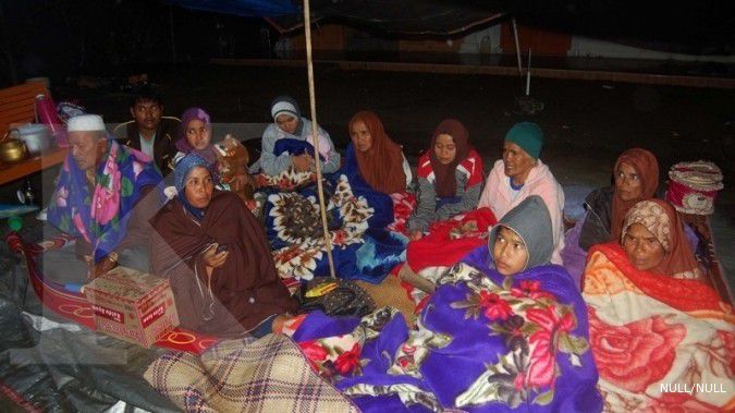 Pengungsi gempa Aceh mencapai 16.000 jiwa