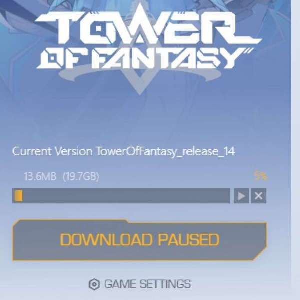 Ukuran download Tower of Fantasy PC