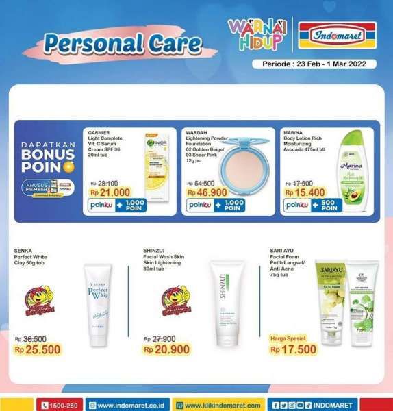 Promo Indomaret Super Hemat Mingguan 23 Februari-1 Maret 2022