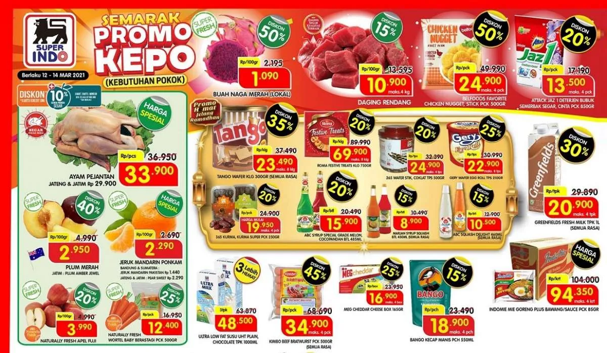 Promo JSM Superindo 12-14 Maret 2021, diskon akhir pekan paling baru!